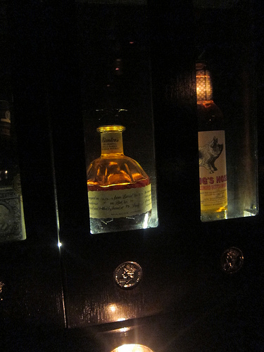 wall of booze lockers